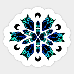 Winter Owl Mandala Sticker